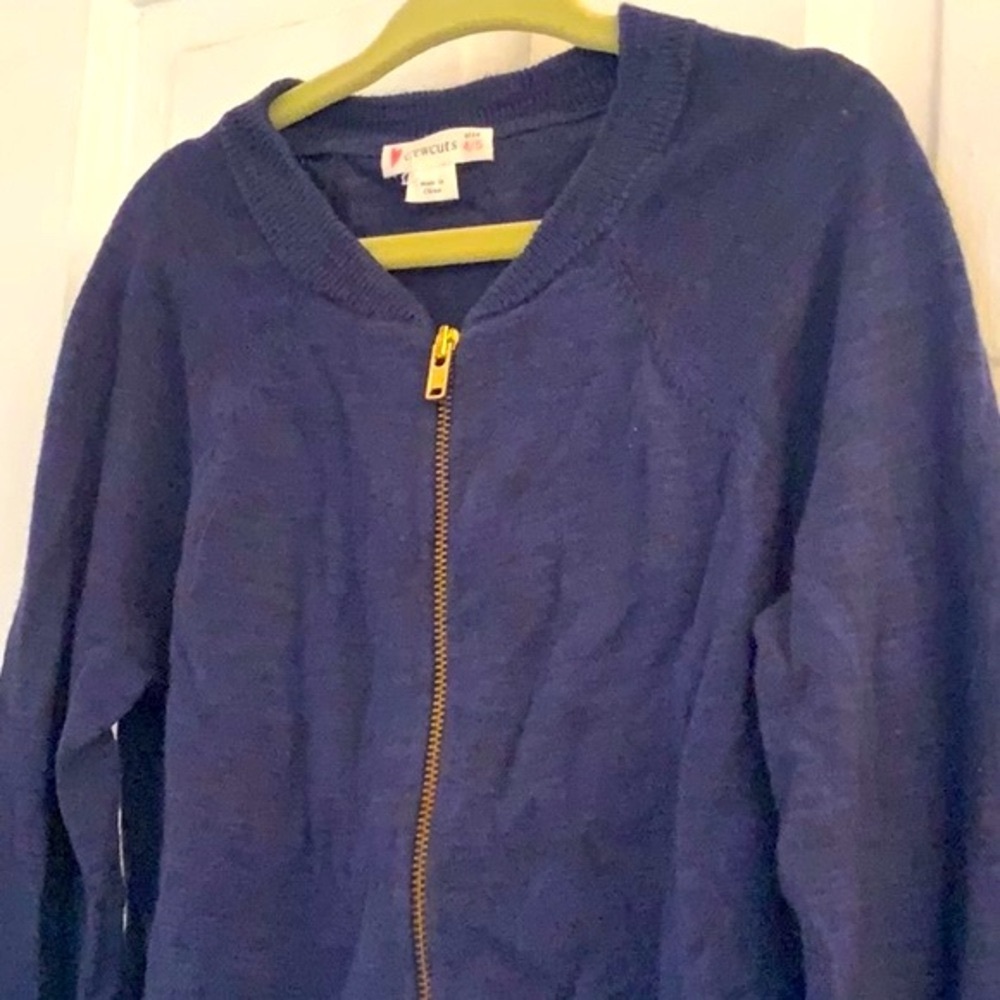 Crewcuts girls navy knit cardigan in size 4-5